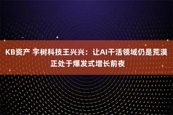 KB资产 宇树科技王兴兴：让AI干活领域仍是荒漠 正处于爆发式增长前夜