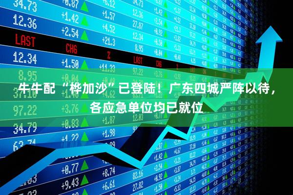 牛牛配 “桦加沙”已登陆！广东四城严阵以待，各应急单位均已就位
