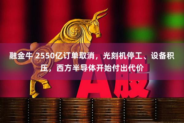 融金牛 2550亿订单取消，光刻机停工、设备积压，西方半导体开始付出代价